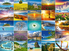 30 x  LANDSCHAFTEN UND NATUR Postkarten-Set