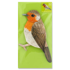 "ROBIN" Pop-Up Card / 3D Card - lovingly made greeting card for bird lovers