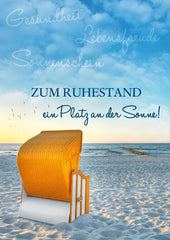 EIN PLATZ AN DER SONNE Ruhestandskarte