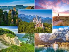 Edition Colibri Landscapes (Set 3): Set of 50 postcards (5 motifs x 10 pieces) ROMANTIC GERMANY for postcrossing and frequent writers (10721-25)