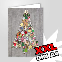 BUNTER WEIHNACHTSBAUM XL Weihnachtskarte