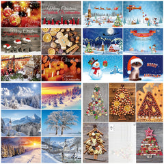 Edition Colibri 100-piece Christmas card set CHRISTMAS: Postcard set with a colorful mix of Christmas cards with 25 different motifs á 4 pcs (10642-10831)